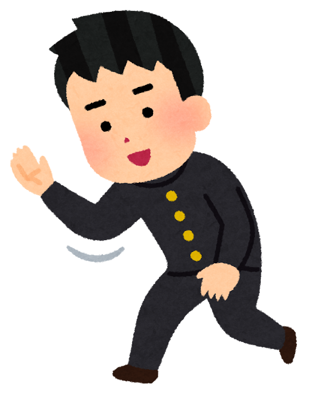 React博士のイラスト(質問を受けている)